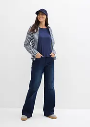 T-shirt oversize in fluido misto viscosa ed elastan, bonprix