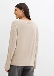 T-shirt oversize in fluido misto viscosa ed elastan, bonprix