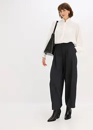 Pantaloni barrel in misto viscosa, bonprix
