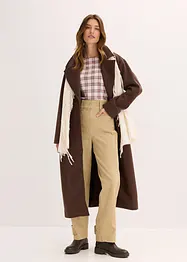 Pantaloni in twill a vita alta, bonprix