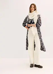 Pantaloni larghi di velluto a coste con cintura da annodare, bonprix