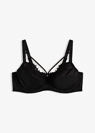 Reggiseno minimizer con strap decorativi glitterati rimovibili, bonprix