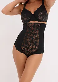 Slip contenitivo a vita alta con effetto modellante forte e leggermente lucente, bonprix