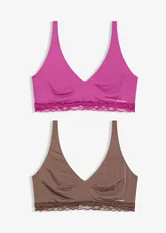 Bralette in modal morbido Feel Comfort (pacco da 2), bonprix