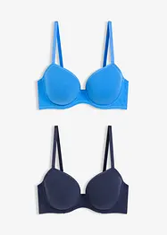 Reggiseno con coppe preformate e cotone biologico (pacco da 2), bonprix