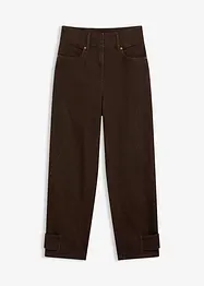 Pantaloni in twill a vita alta, bonprix