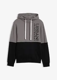 Felpa con cappuccio, slim fit, bonprix