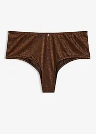 Brasiliana a vita alta in tessuto glitterato, bonprix