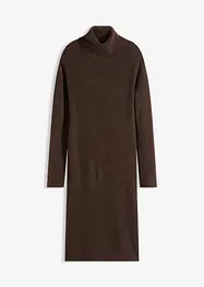 Abito in maglia a coste a collo alto, bonprix