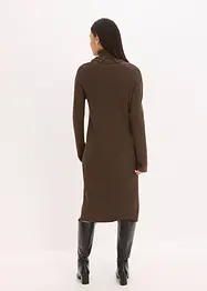 Abito in maglia a coste a collo alto, bonprix