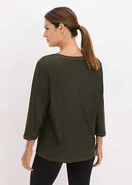 Maglia tecnica utra-morbida ad asciugatura rapida con maniche a 3/4, bonprix