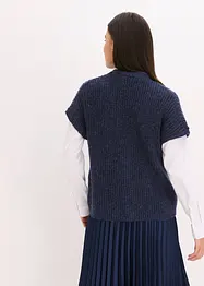 Gilet in maglia con bottoni decorativi e percentuale di lana, bonprix