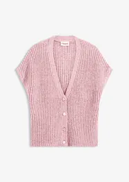 Gilet in maglia con bottoni decorativi e percentuale di lana, bonprix