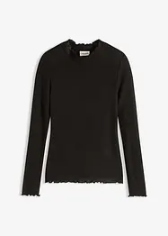 Maglia a costine in misto viscosa, bonprix