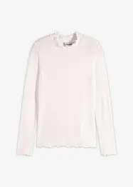Maglia a costine in misto viscosa, bonprix
