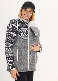 Giacca prémaman in pile con inserto babywearing, bonprix