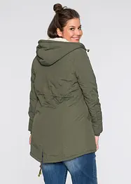 Parka con pile teddy, bonprix