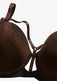 Reggiseno a balconcino in tessuto glitterato, bonprix