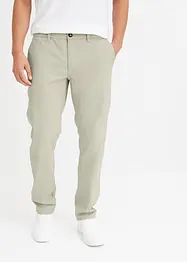 Pantaloni chino elasticizzati con cotone biologico relaxed fit, straight, bonprix