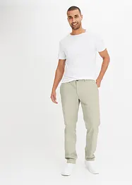 Pantaloni chino elasticizzati con cotone biologico relaxed fit, straight, bonprix