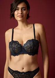 Reggiseno a balconcino in pizzo cigliato delicato, bonprix