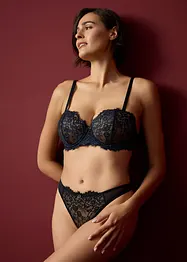 Reggiseno a balconcino in pizzo cigliato delicato, bonprix