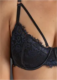 Reggiseno con coppe preformate in pizzo cigliato delicato, bonprix