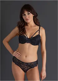 Reggiseno con coppe preformate in pizzo cigliato delicato, bonprix