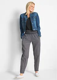Pantaloni alla turca in tessuto increspato, bonprix