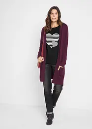 Maglia in cotone stampata a maniche lunghe, bonprix