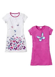 Camicia da notte in puro cotone (pacco da 2), bonprix