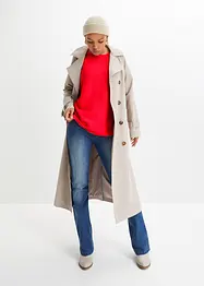 Maglione oversize a costine in misto viscosa, bonprix