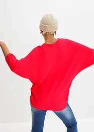 Maglione oversize a costine in misto viscosa, bonprix