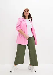 Jeans wide leg con cinta comoda, vita alta, bonprix