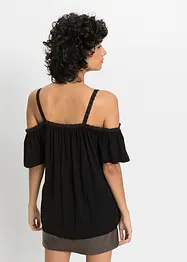 Maglia a spalle scoperte in morbida viscosa, bonprix