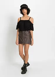 Maglia a spalle scoperte in morbida viscosa, bonprix
