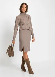 Maglione oversize in misto viscosa morbido, bonprix