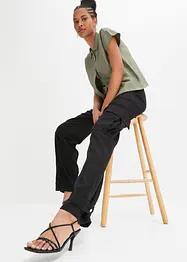 Pantaloni cargo in misto lino, bonprix