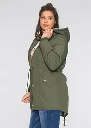 Parka con pile teddy, bonprix