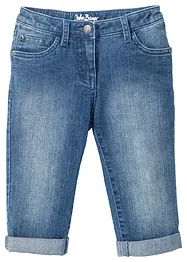 Jeans a pinocchietto, vita media, bonprix