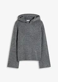 Felpa con cappuccio in maglia, bonprix