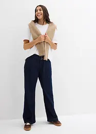 Jeans wide leg con cintura, vita media, bonprix