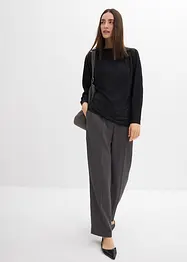 Maglia a maniche lunghe con effetto strutturato, bonprix