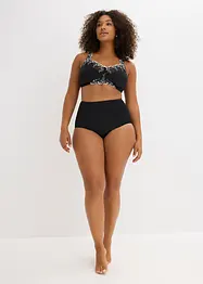 Reggiseno contenitivo senza ferretto con spalline imbottite e ricamo, bonprix