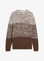 Maglione dalla linea comfort in filato fine misto cotone, bonprix