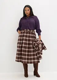Camicetta di chiffon con fiocco staccabile, bonprix