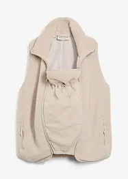 Gilet prémaman 3 in 1 in soffice teddy con inserto babywearing, bonprix