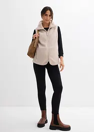 Gilet prémaman 3 in 1 in soffice teddy con inserto babywearing, bonprix
