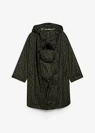 Mantella prémaman impermeabile 3 in 1 con inserto babywearing e sacchetto, bonprix