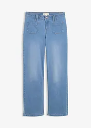 Jeans straight, vita media, bonprix